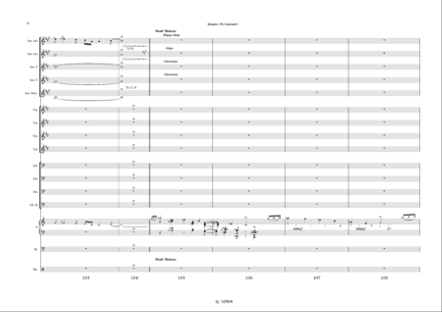 Images pour big band et sax alto solo / piano solo Jazz Ensemble scores gallery preview page 19