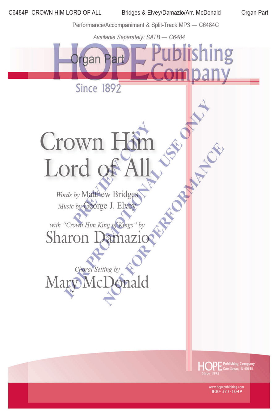 Crown Him Lord of All Choir scores gallery preview page 2