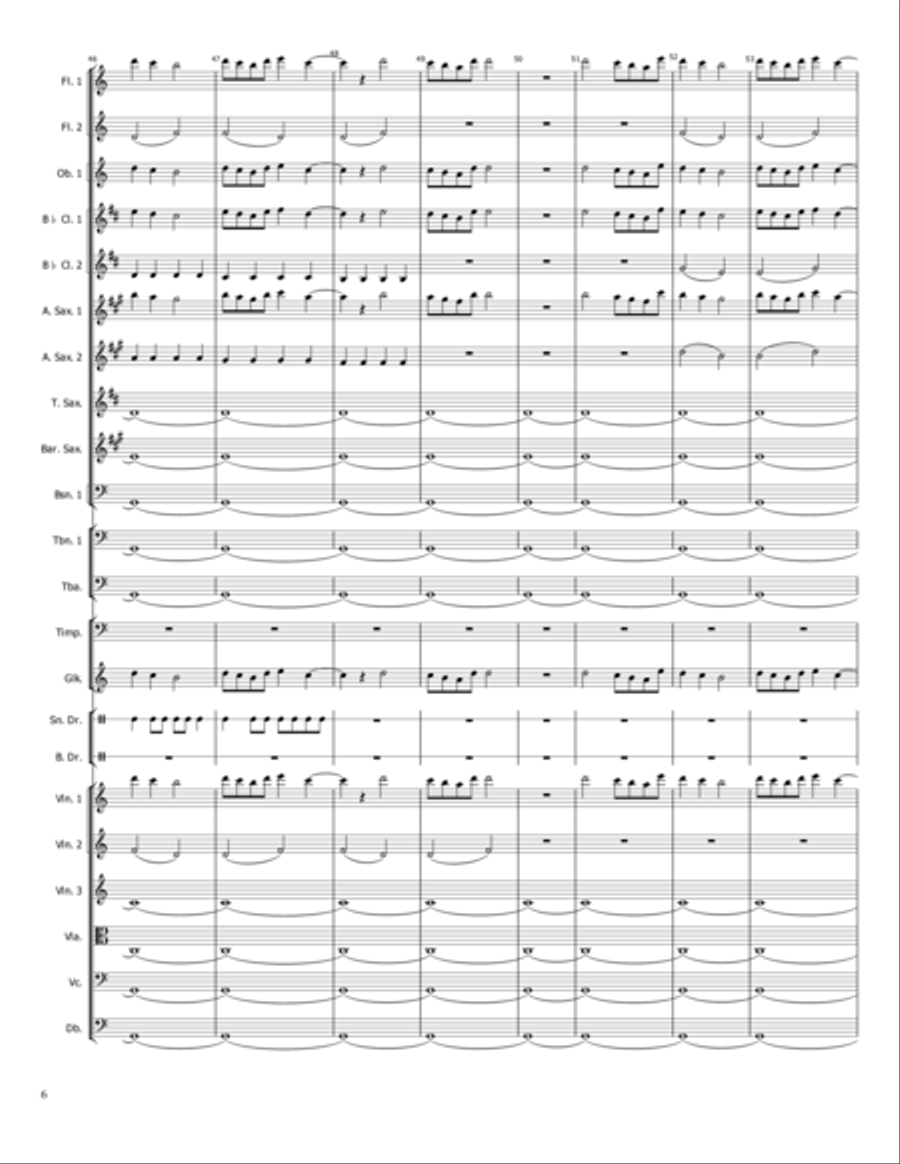 Dance of Fire Concert Band scores gallery preview page 6
