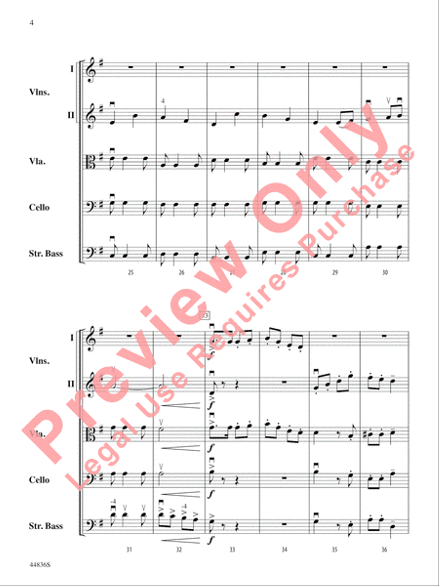 Appalachian Celebration String Orchestra scores gallery preview page 5