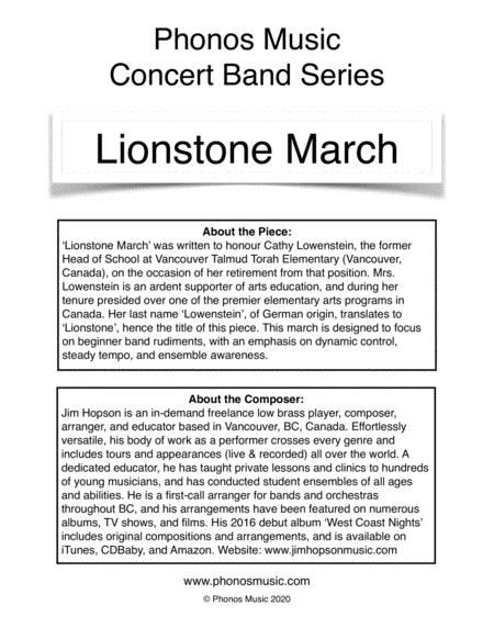 Lionstone March image number null