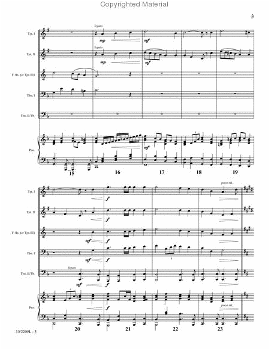 The Day of Resurrection Brass Ensemble scores gallery preview page 4