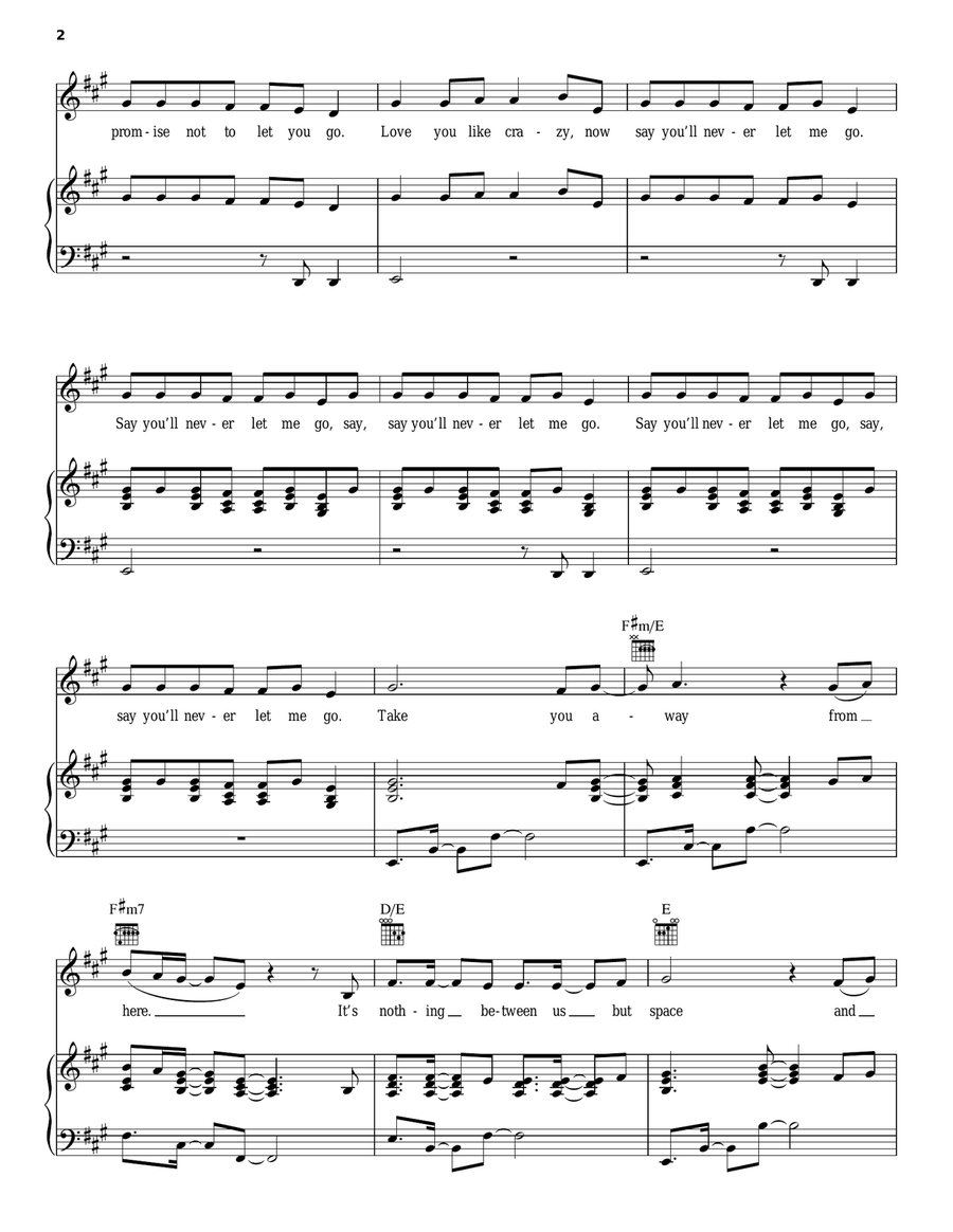 End Of Time Piano, Vocal, Guitar scores gallery preview page 2