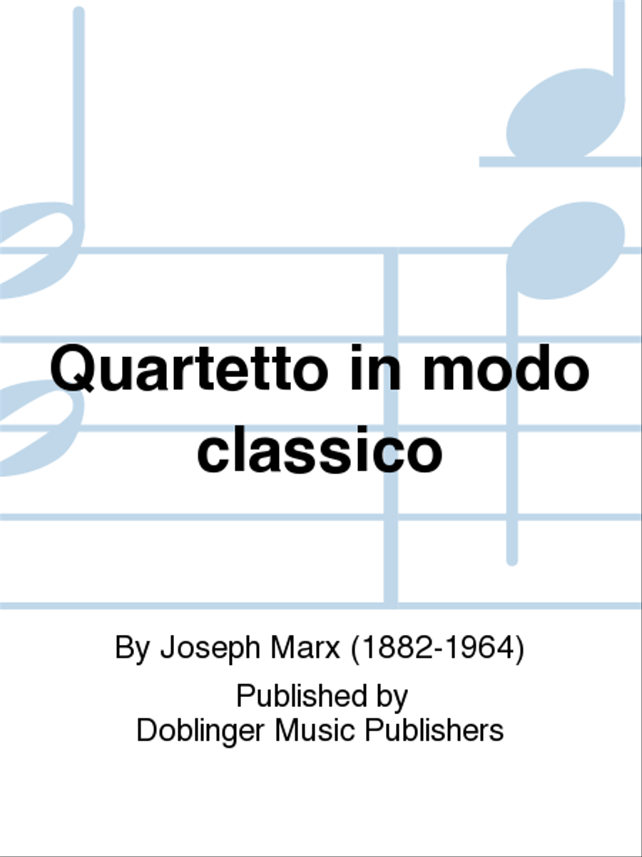 Quartetto in modo classico String Quartet scores gallery preview page 1