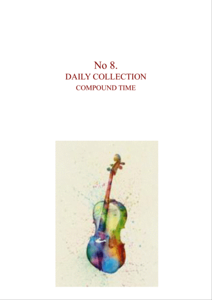 Daily Collection: Collections for Violin Volume 8 - ACCOMPANIMENT String Duet scores gallery preview page 2