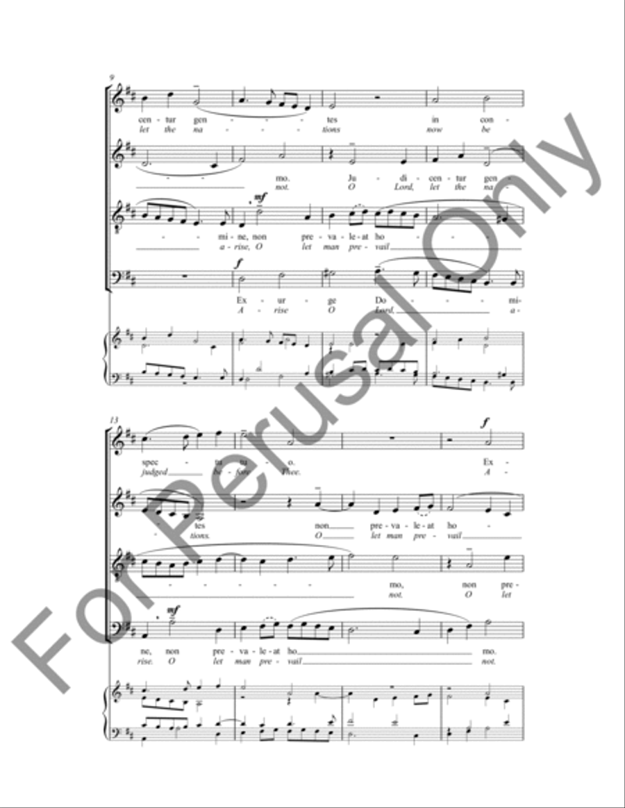 Exurge Domine 4-Part scores gallery preview page 3