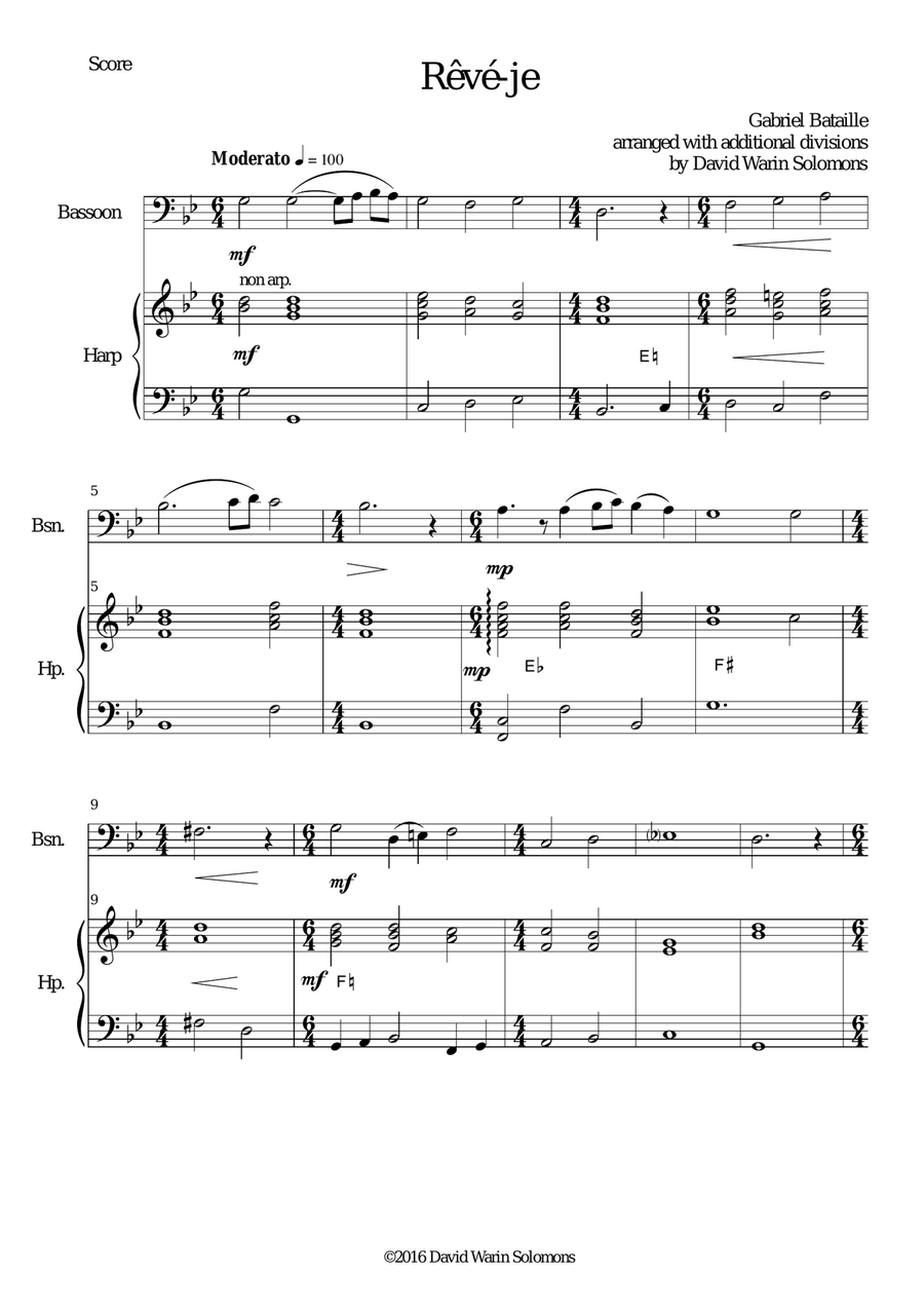 Reve-je for bassoon and harp image number null