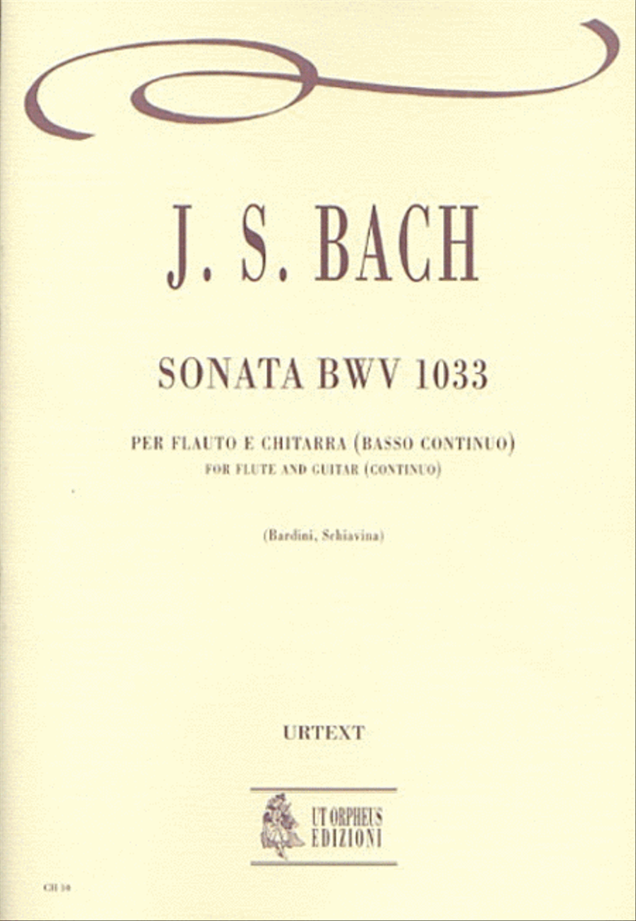 Sonata BWV 1033 for Flute and Guitar Flute scores gallery preview page 1