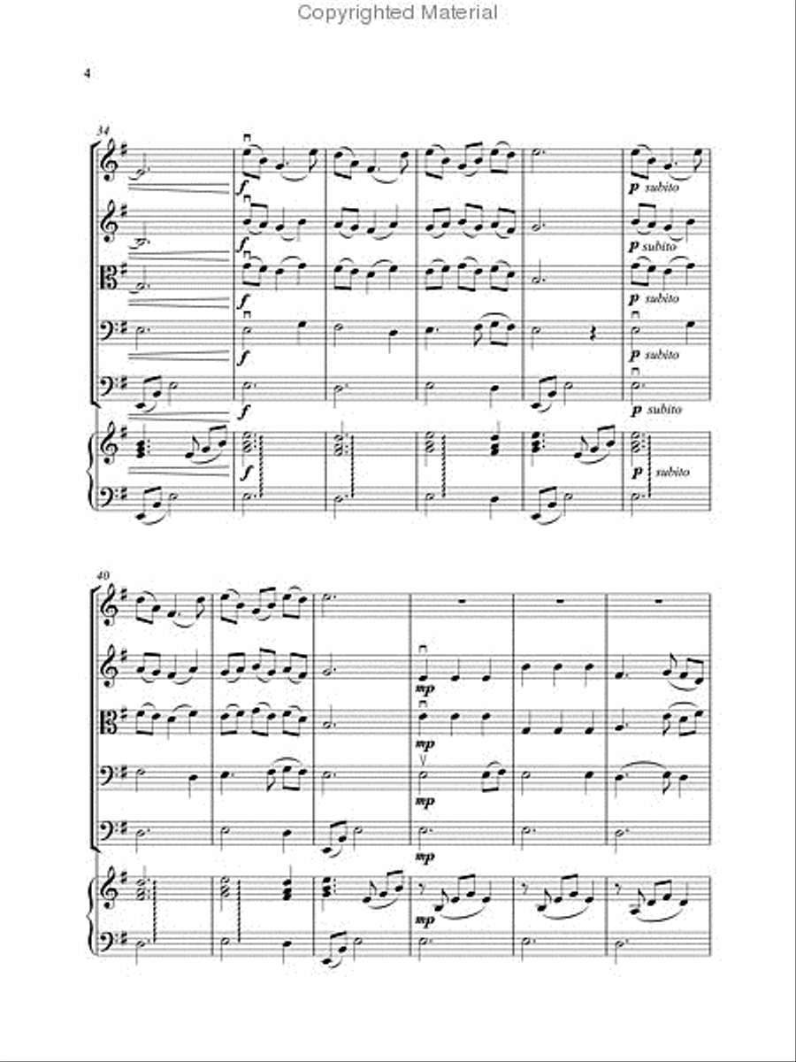 Fantasia on Scarborough Fair String Orchestra scores gallery preview page 6