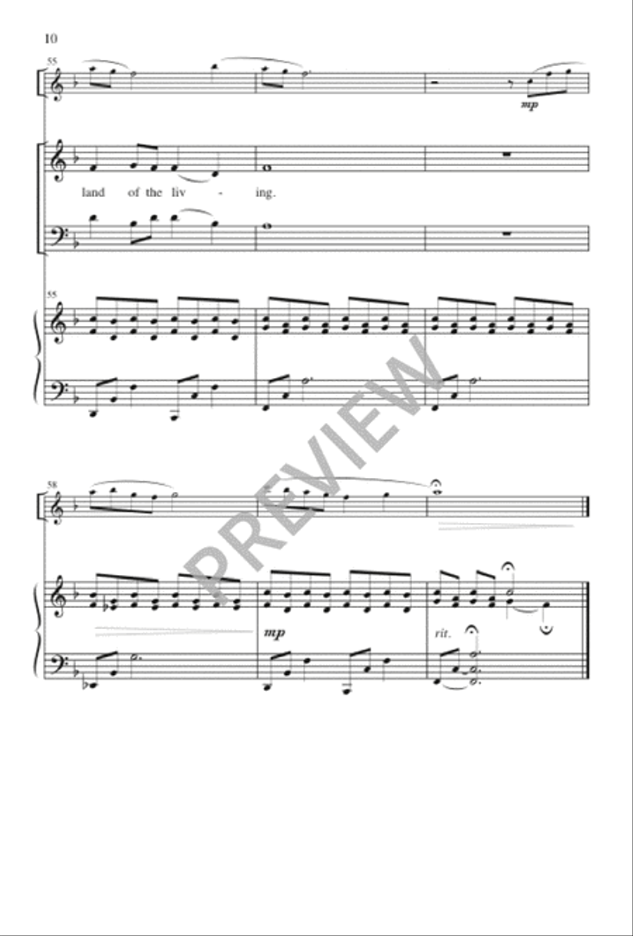 In the Land of the Living 2-Part scores gallery preview page 11
