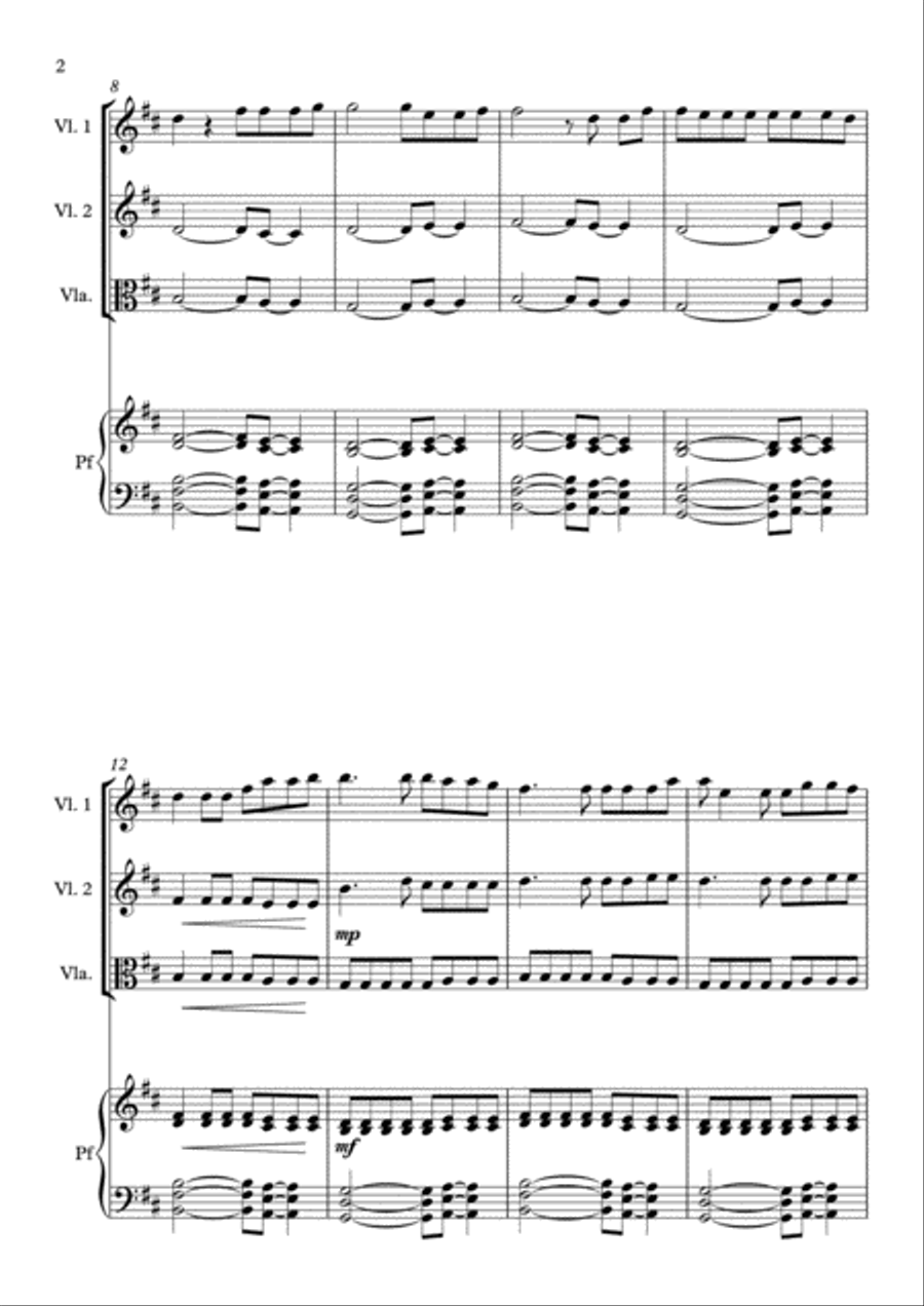 Something Just Like This Piano Quartet scores gallery preview page 5