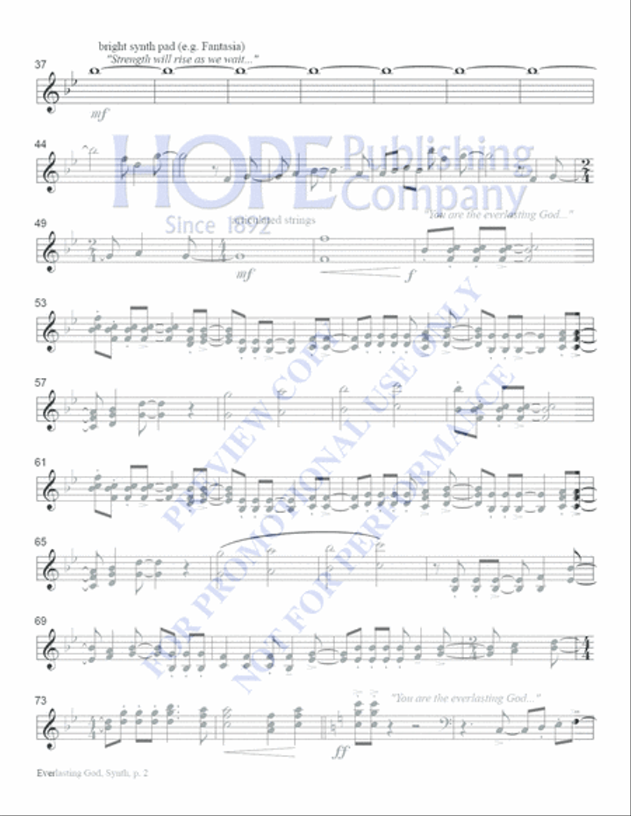 Everlasting God Choir scores gallery preview page 8