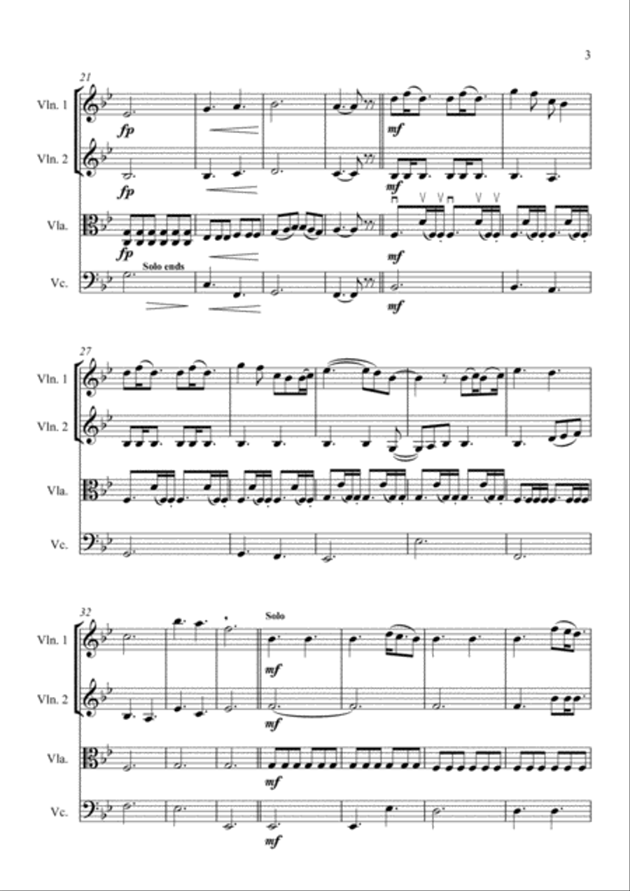 A Thousand Years String Quartet scores gallery preview page 3