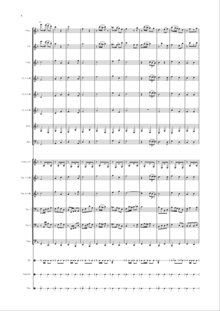 United States Armed Forces Medley Concert Band scores gallery preview page 6