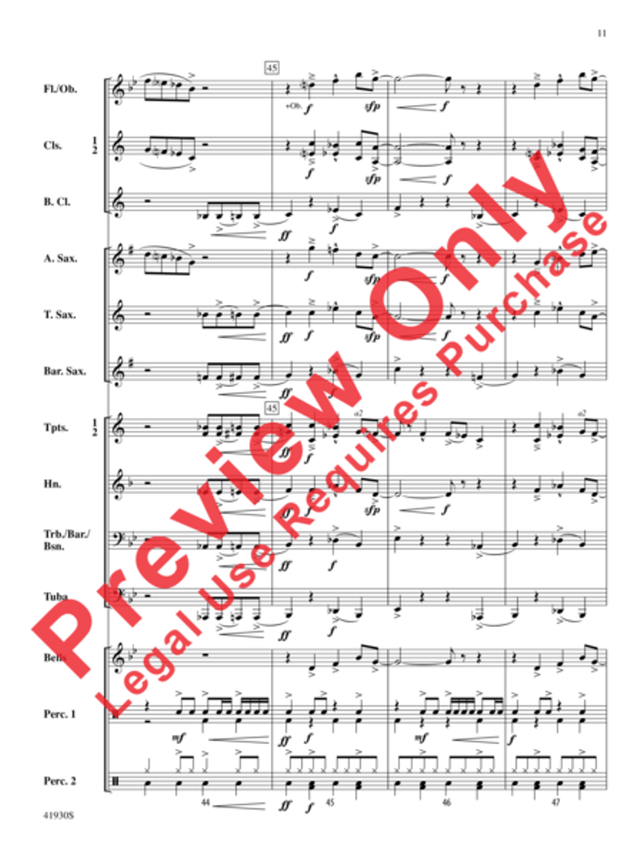 Rock Star Rock Star Concert Band scores gallery preview page 12
