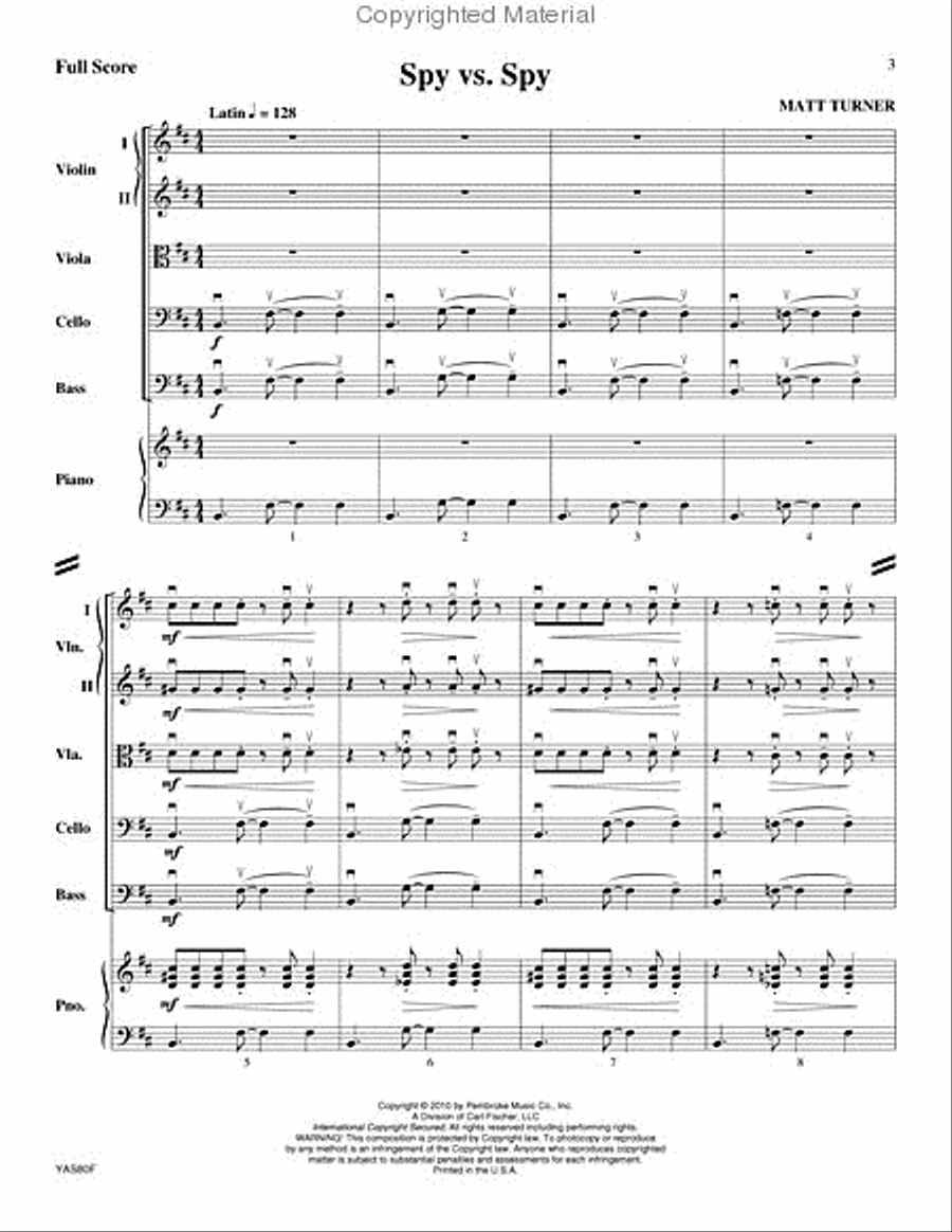 Spy vs. Spy String Orchestra scores gallery preview page 2