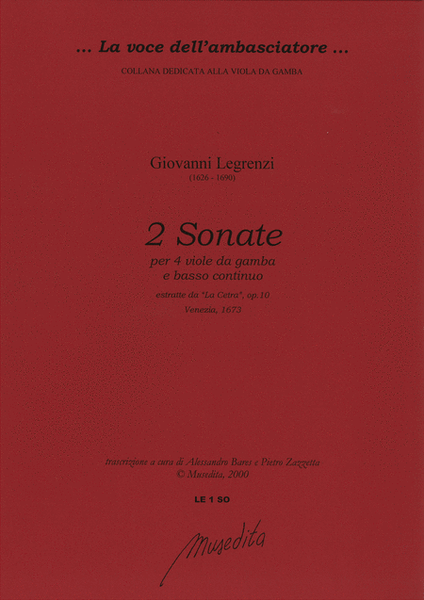 2 Sonate per 4 viole da gamba e b.c. (Venezia, 1673)