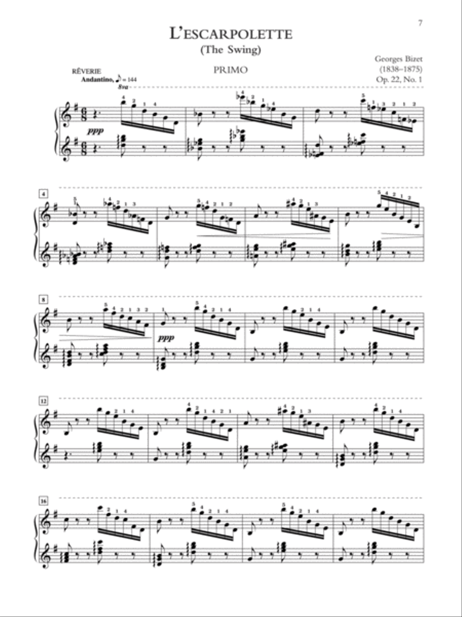 Bizet -- Jeux d'enfants Bizet -- Jeux d'enfants Small Ensemble scores gallery preview page 3