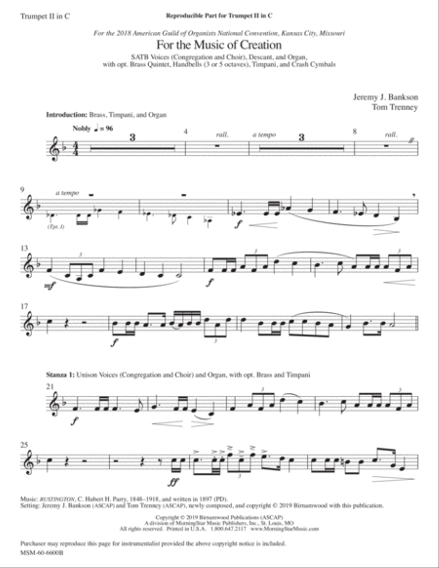 For the Music of Creation Choir scores gallery preview page 5