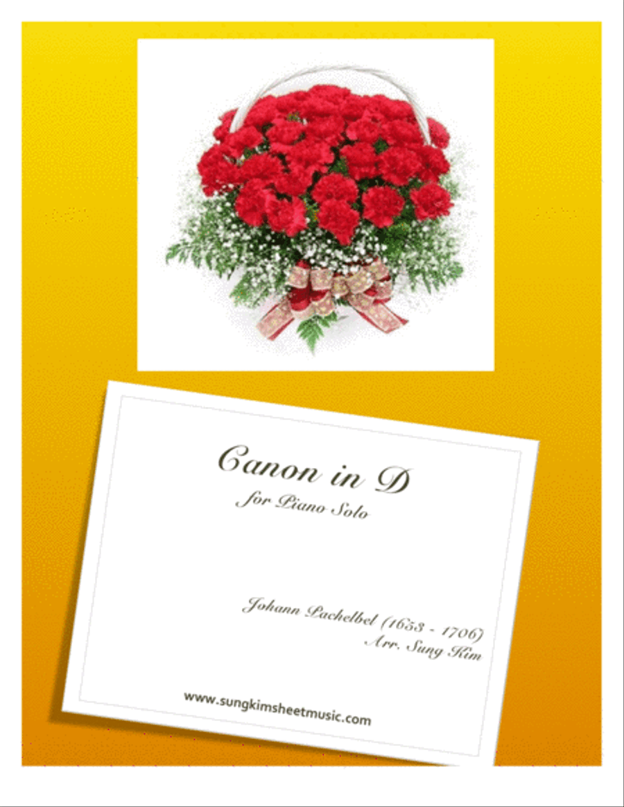 Canon in D for Piano Solo Piano Solo scores gallery preview page 1