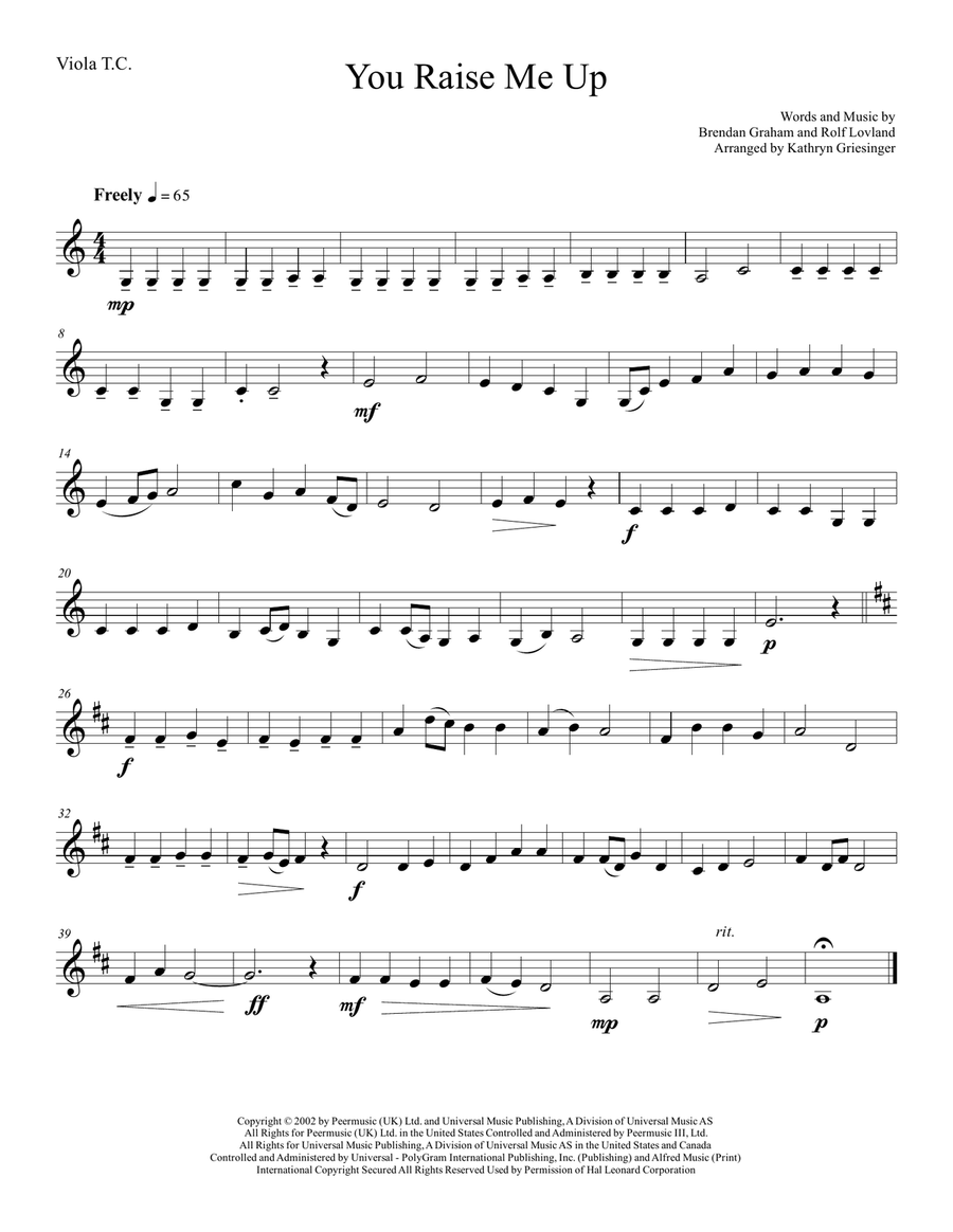 You Raise Me Up You Raise Me Up String Quartet scores gallery preview page 4