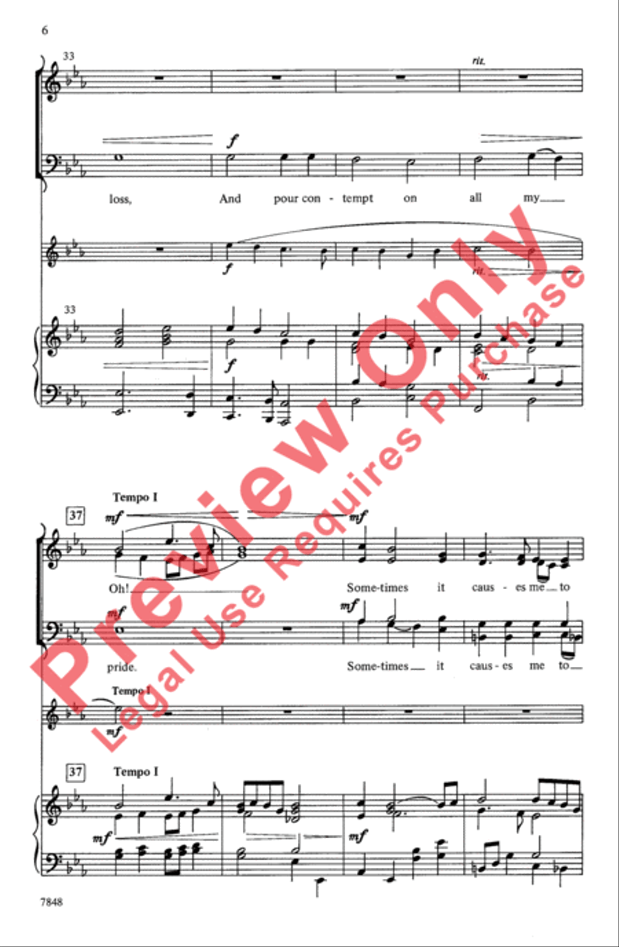 Calvary Calvary 4-Part scores gallery preview page 6