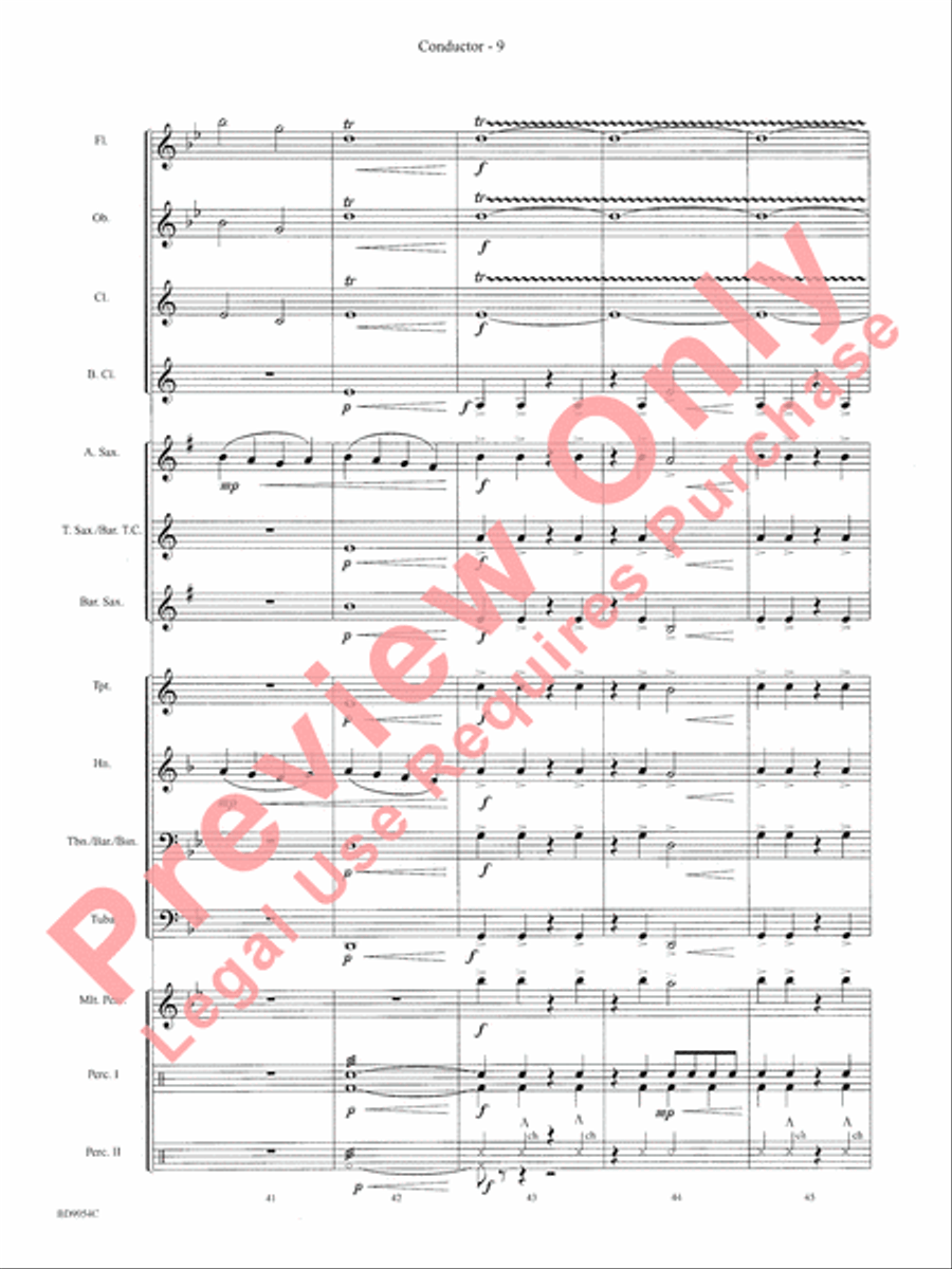 The Sound and the Fury Concert Band scores gallery preview page 12