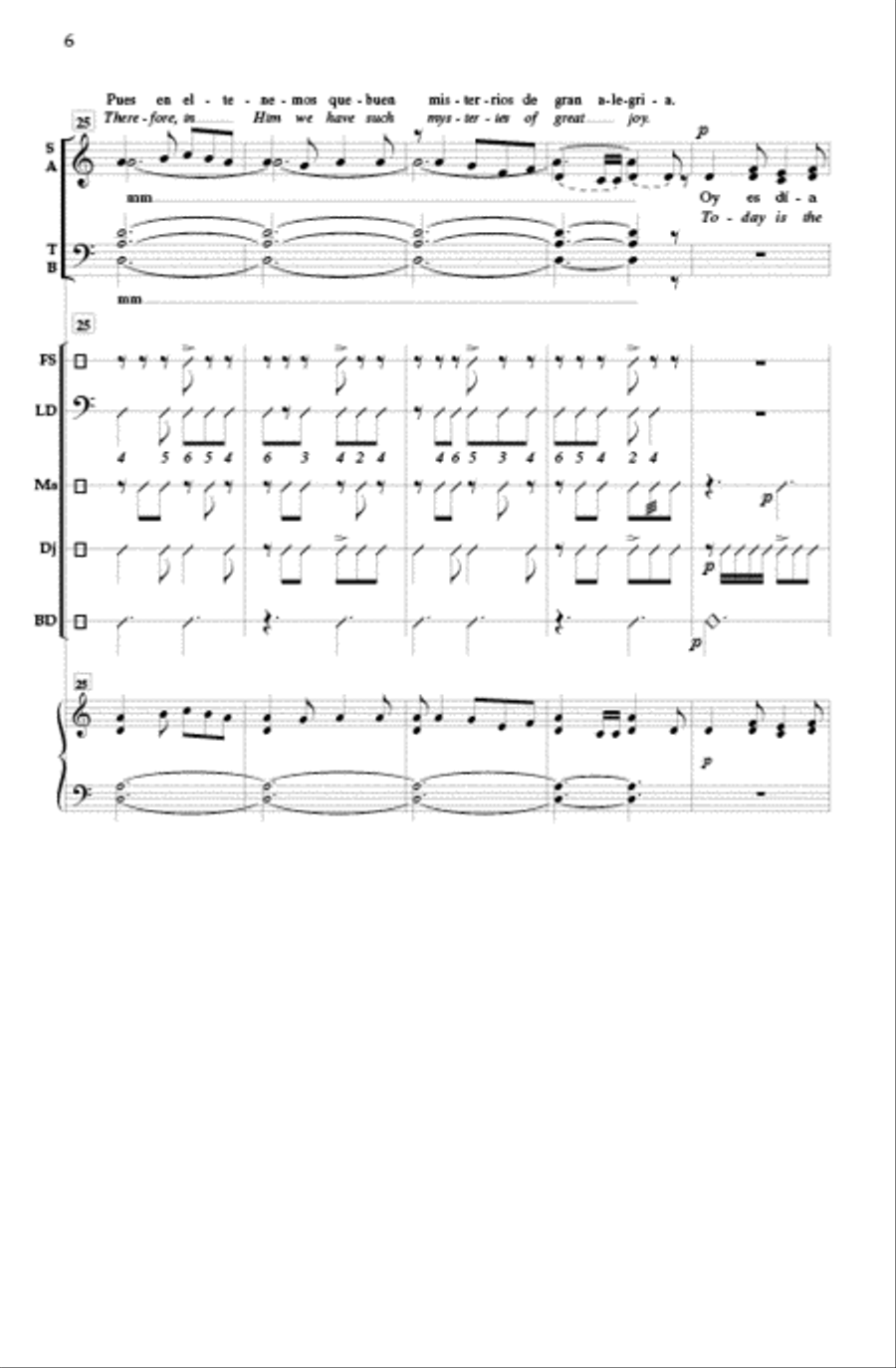 Oy es dia de placer 4-Part scores gallery preview page 5