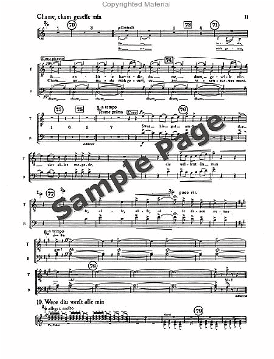 Carmina Burana Children's Choir scores gallery preview page 14