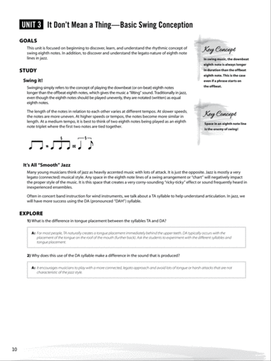 The Articulate Jazz Musician Jazz Ensemble scores gallery preview page 4