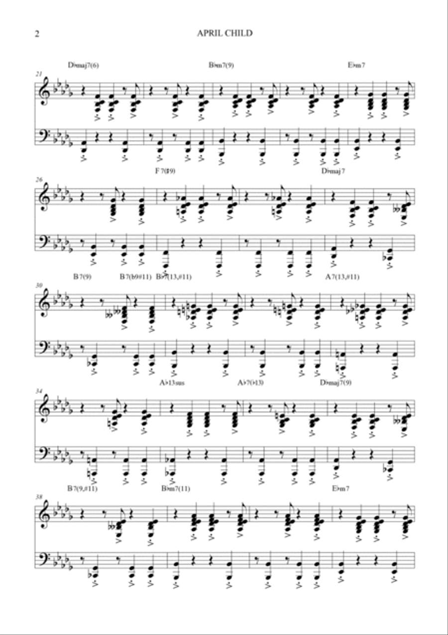April Child Violin Solo scores gallery preview page 4