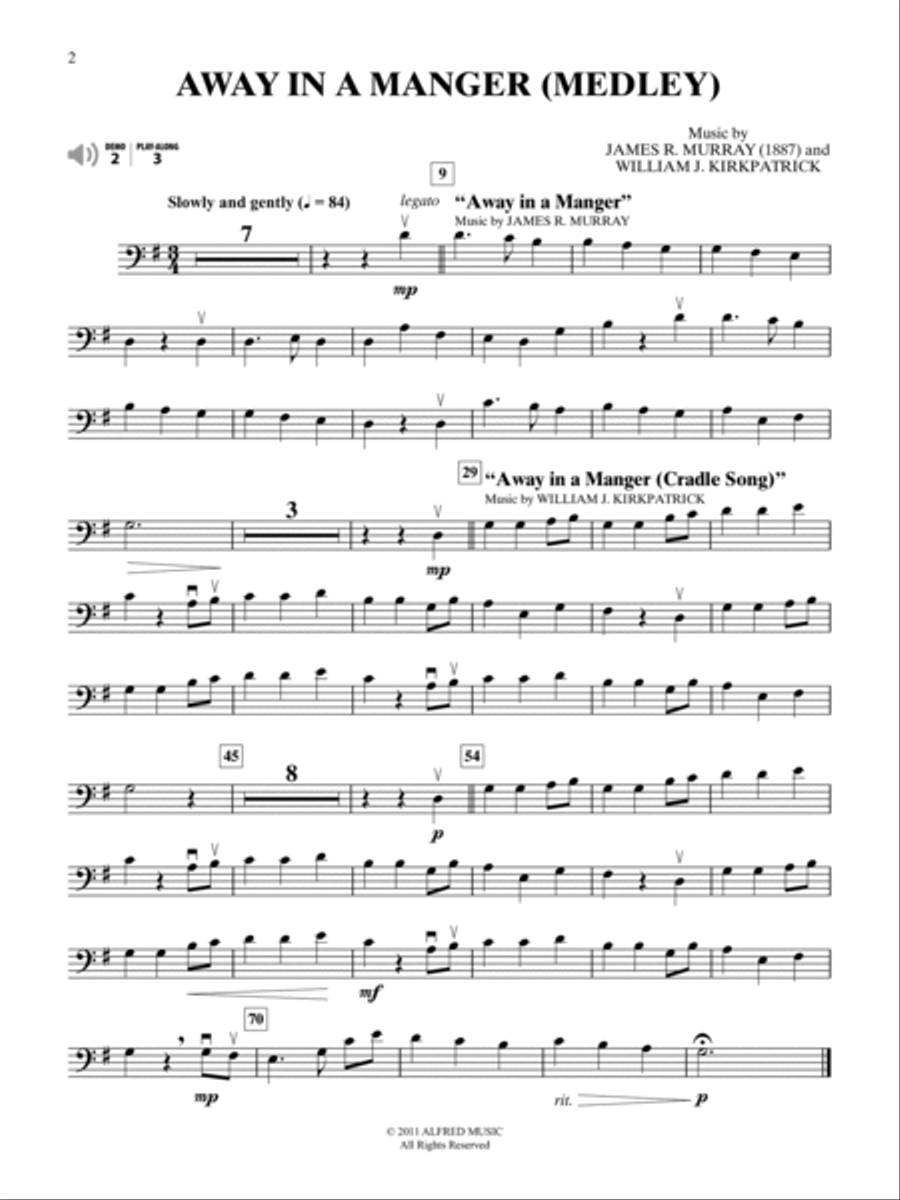 Easy Christmas Carols Instrumental Solos for Strings String Orchestra scores gallery preview page 3