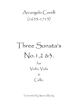 Three Sonatas No.1, 2 & 3