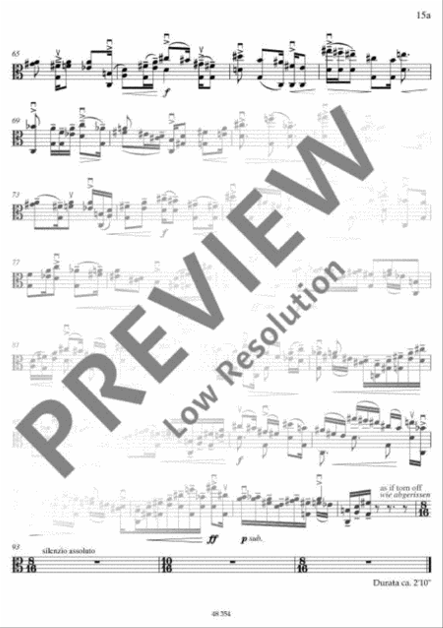 Sonata Sonata Viola Solo scores gallery preview page 13