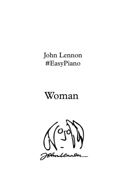 Woman by John Lennon - Easy Piano - Digital Sheet Music