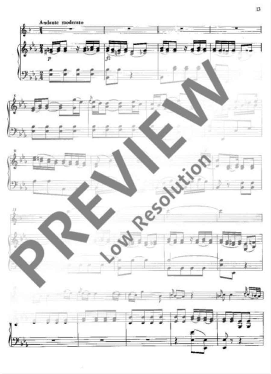 Concerto Bb major Clarinet scores gallery preview page 14