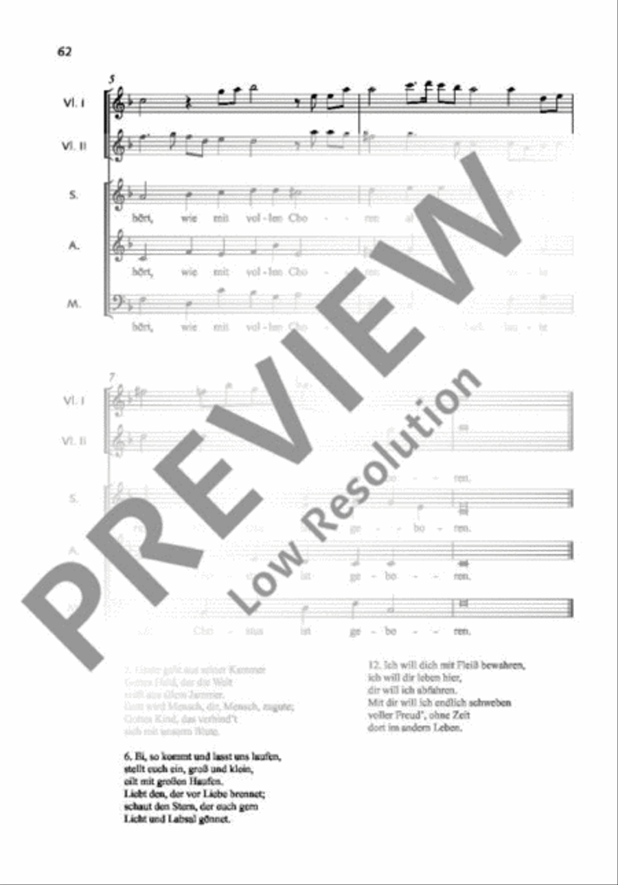 Fröhlich soll mein Herze springen Mixed Choir scores gallery preview page 3