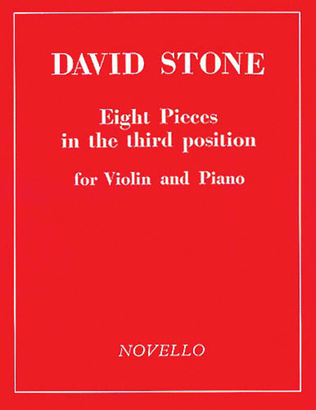 Book cover for David Stone: Eight Pieces In Third Position For Violin And Piano