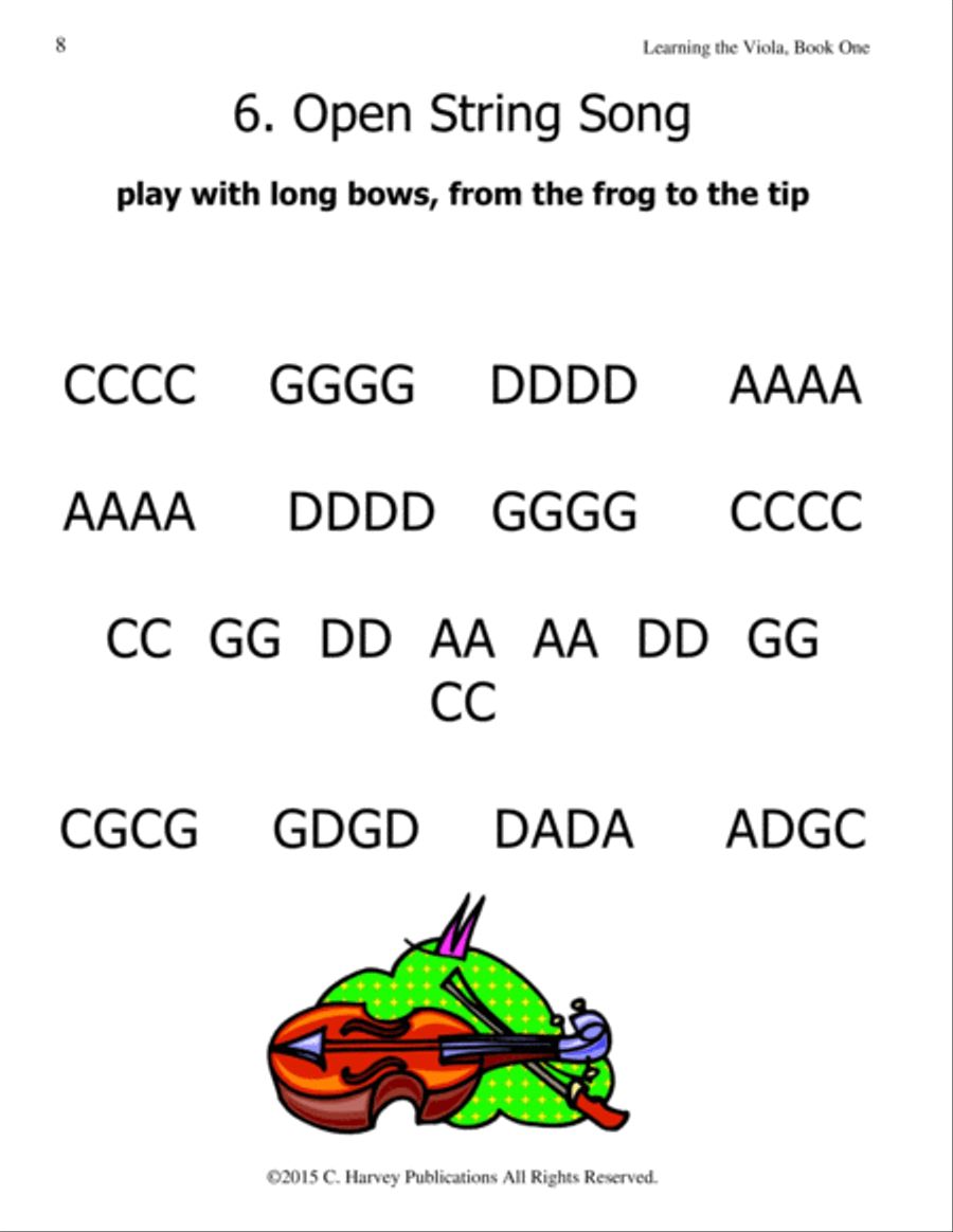 Learning the Viola, Book One Viola scores gallery preview page 4