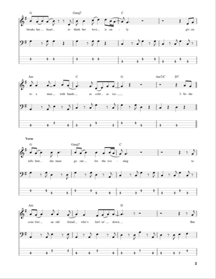 Lyin' Eyes Guitar Tablature scores gallery preview page 3