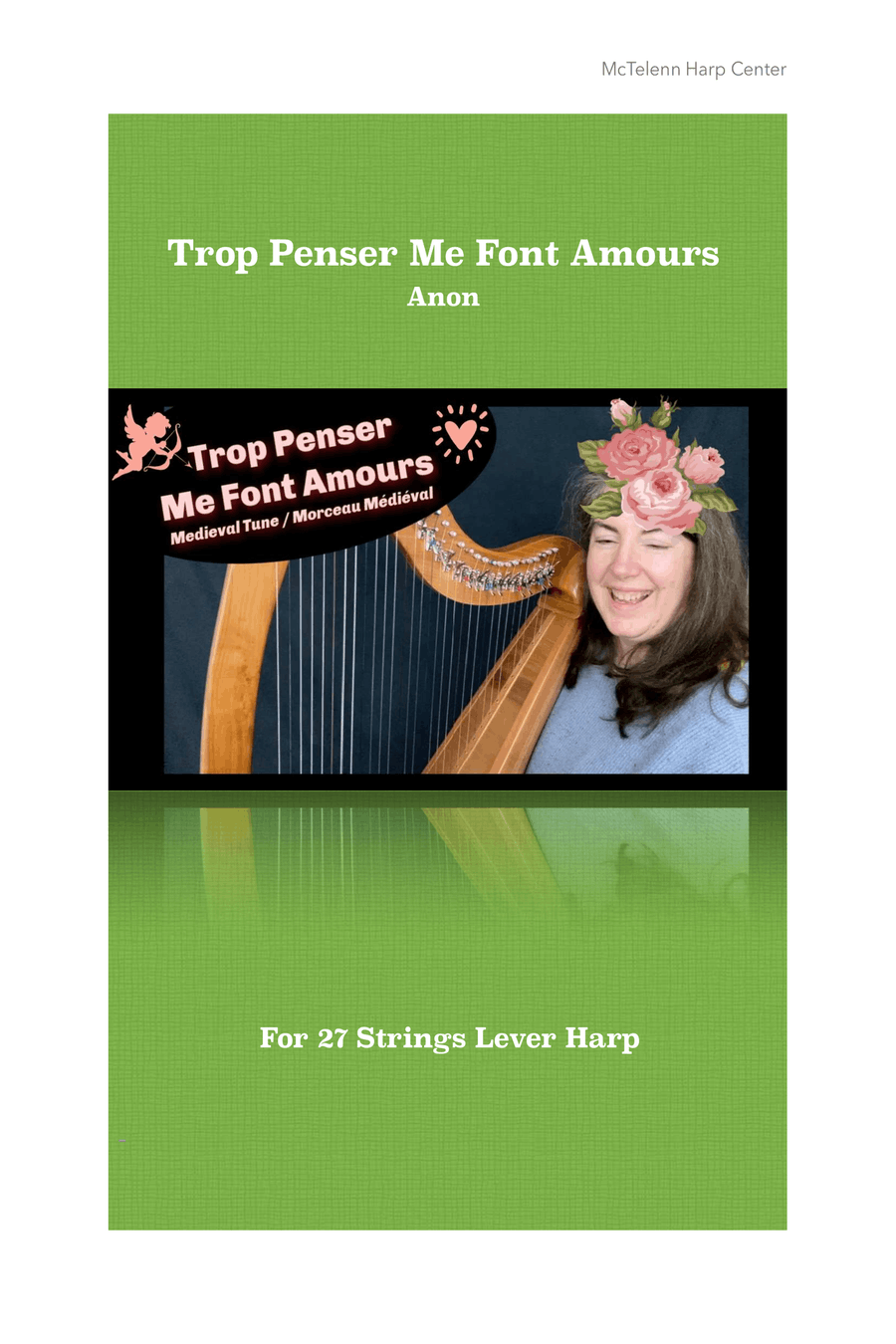 Trop Penser Me Font Amours Medieval Anon beginner 34 String Harp McTelenn Harp Center Harp Digital Sheet Music Sheet Music Plus
