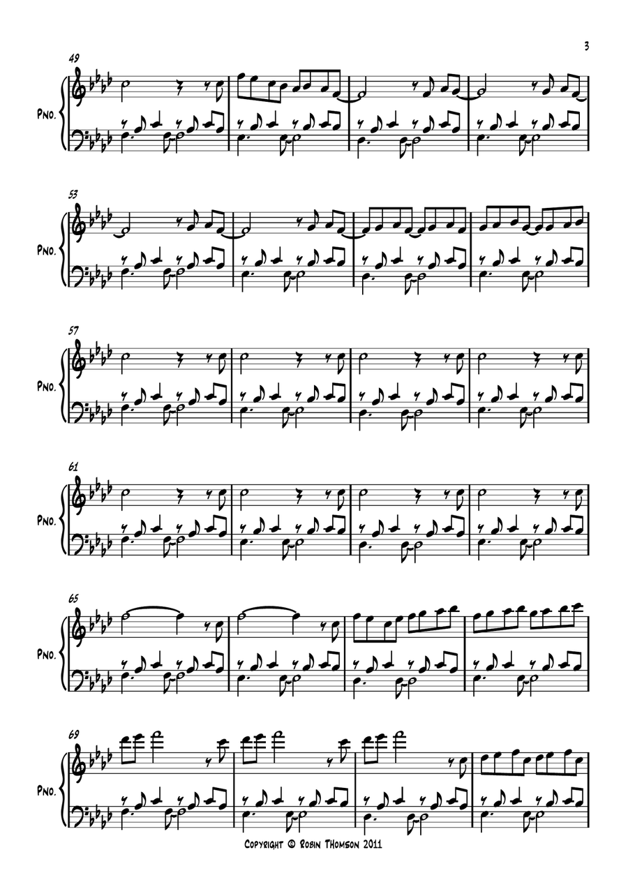 Andy's Song Andy's Song Piano Solo scores gallery preview page 3