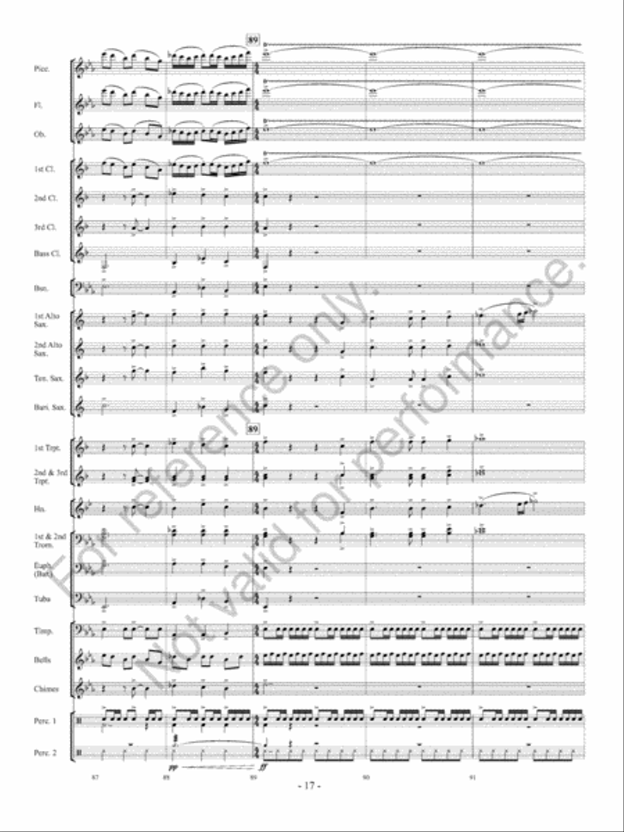 Sparkling Lights Concert Band scores gallery preview page 18