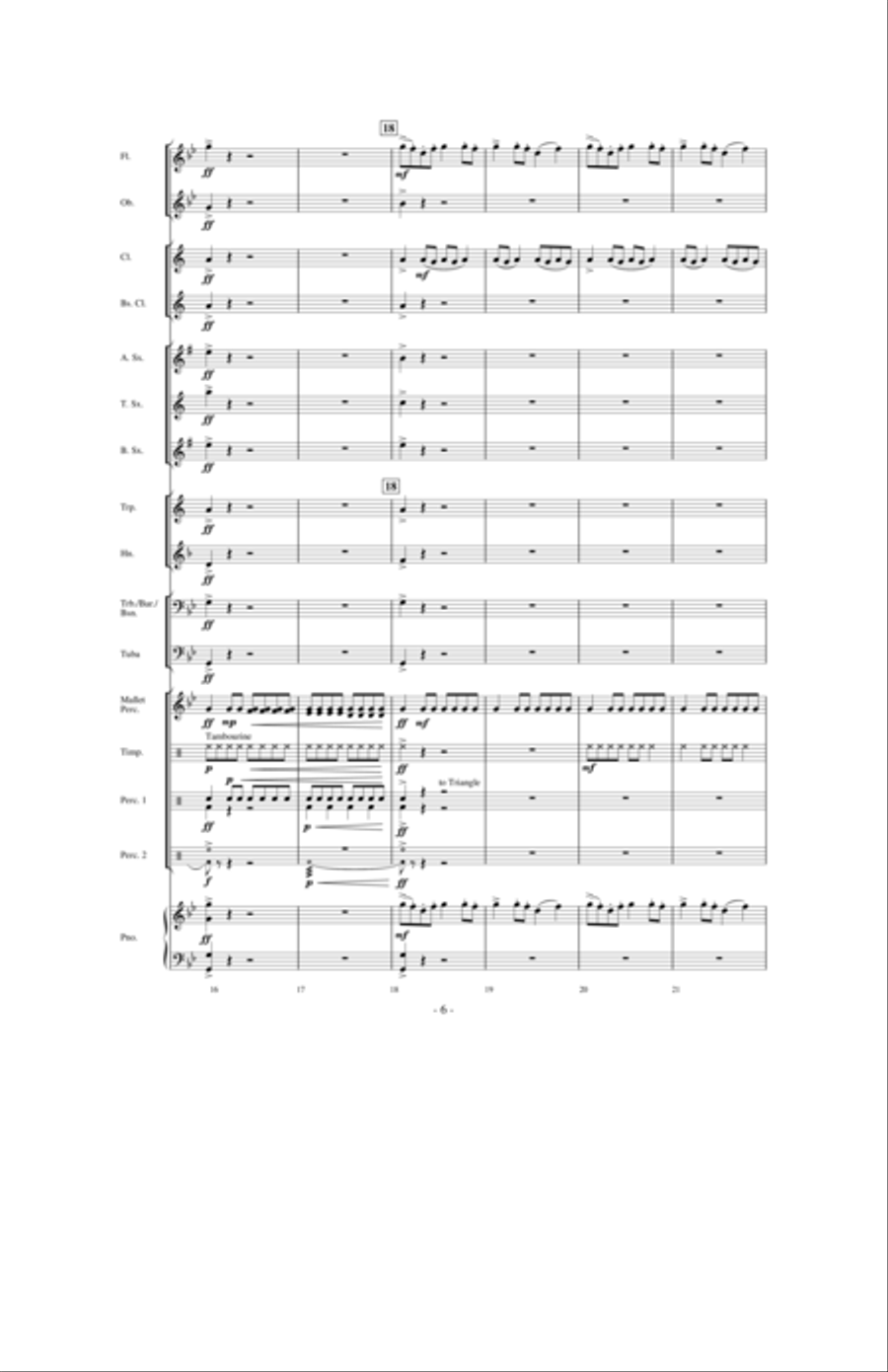 Moto Continuo Moto Continuo Concert Band scores gallery preview page 9