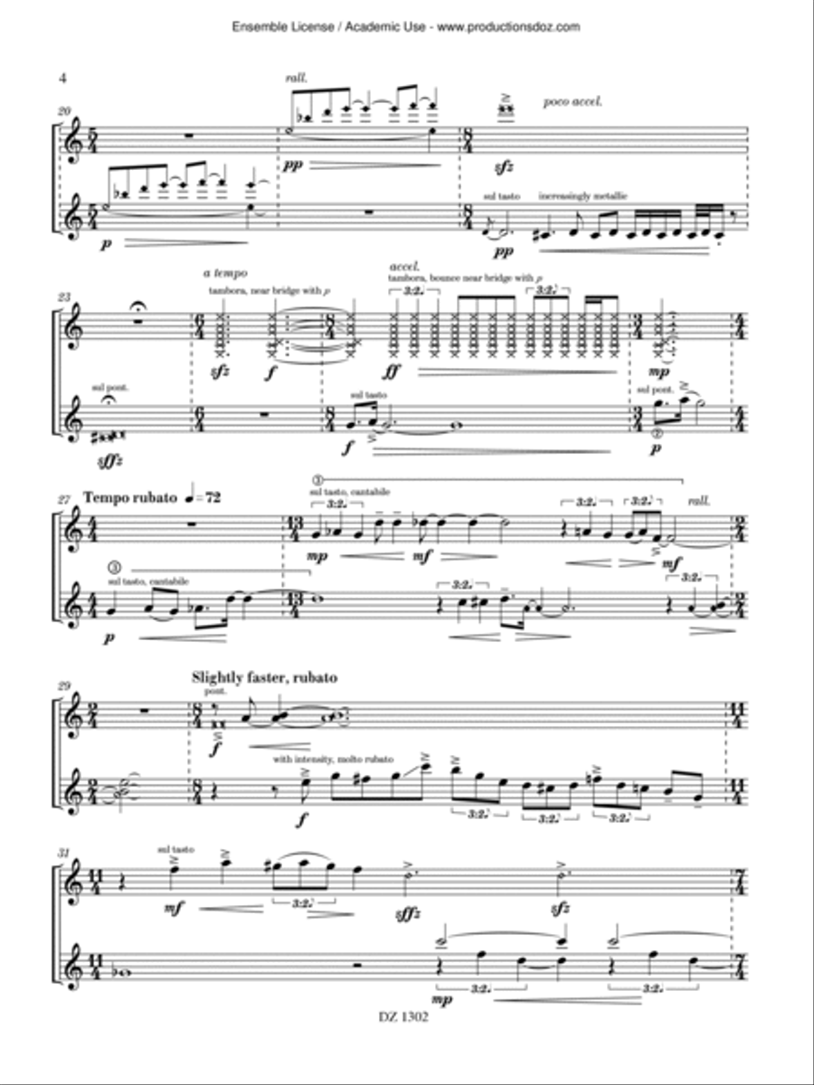 Ensõ Classical Guitar scores gallery preview page 4