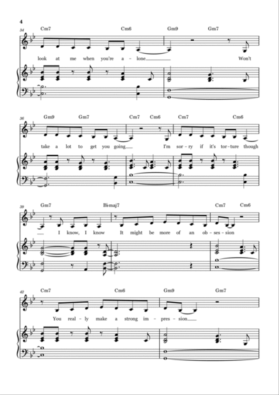 Billie Bossa Nova Voice scores gallery preview page 4