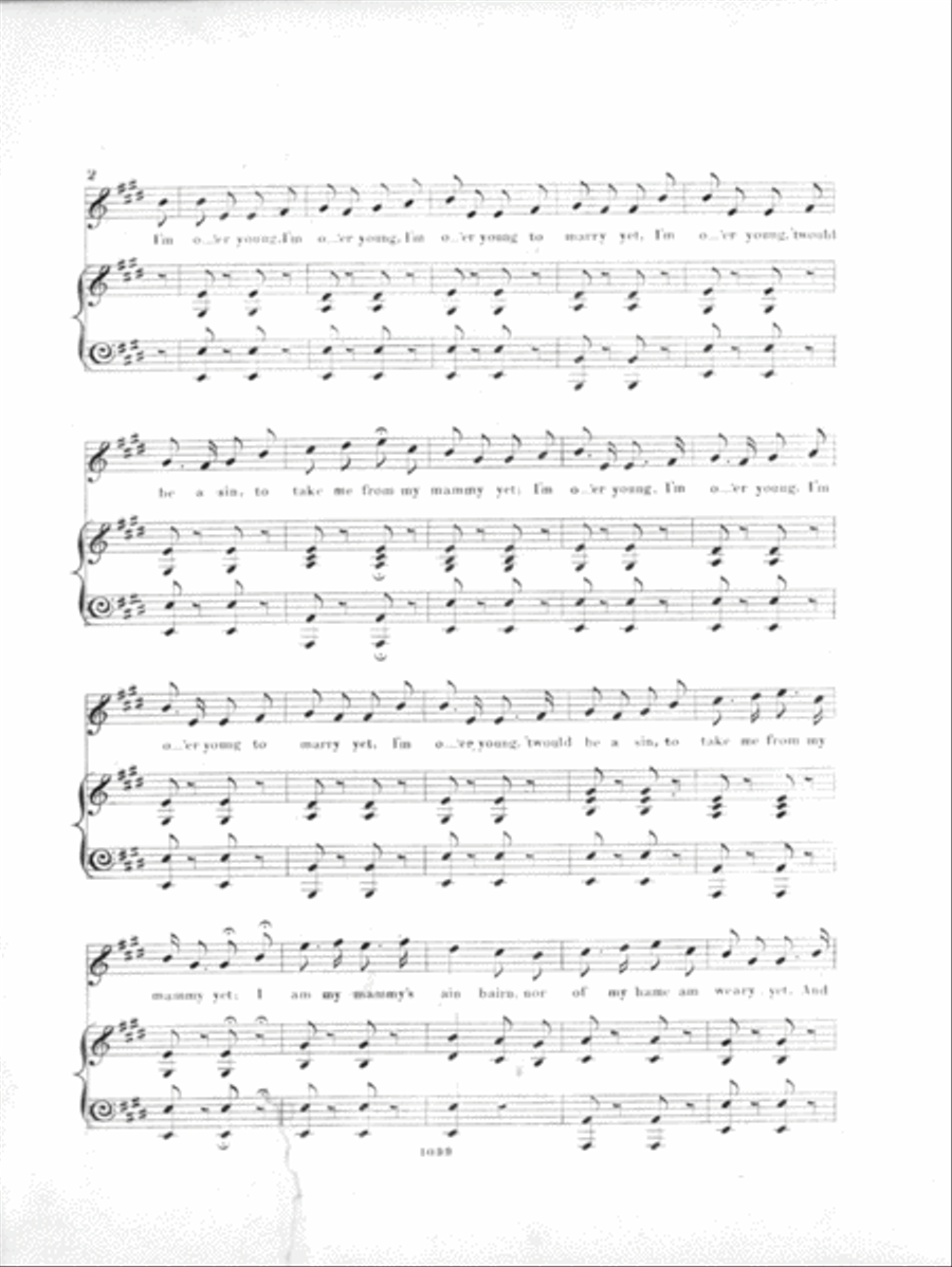 I'm O'er Young To Marry Yet Voice scores gallery preview page 2