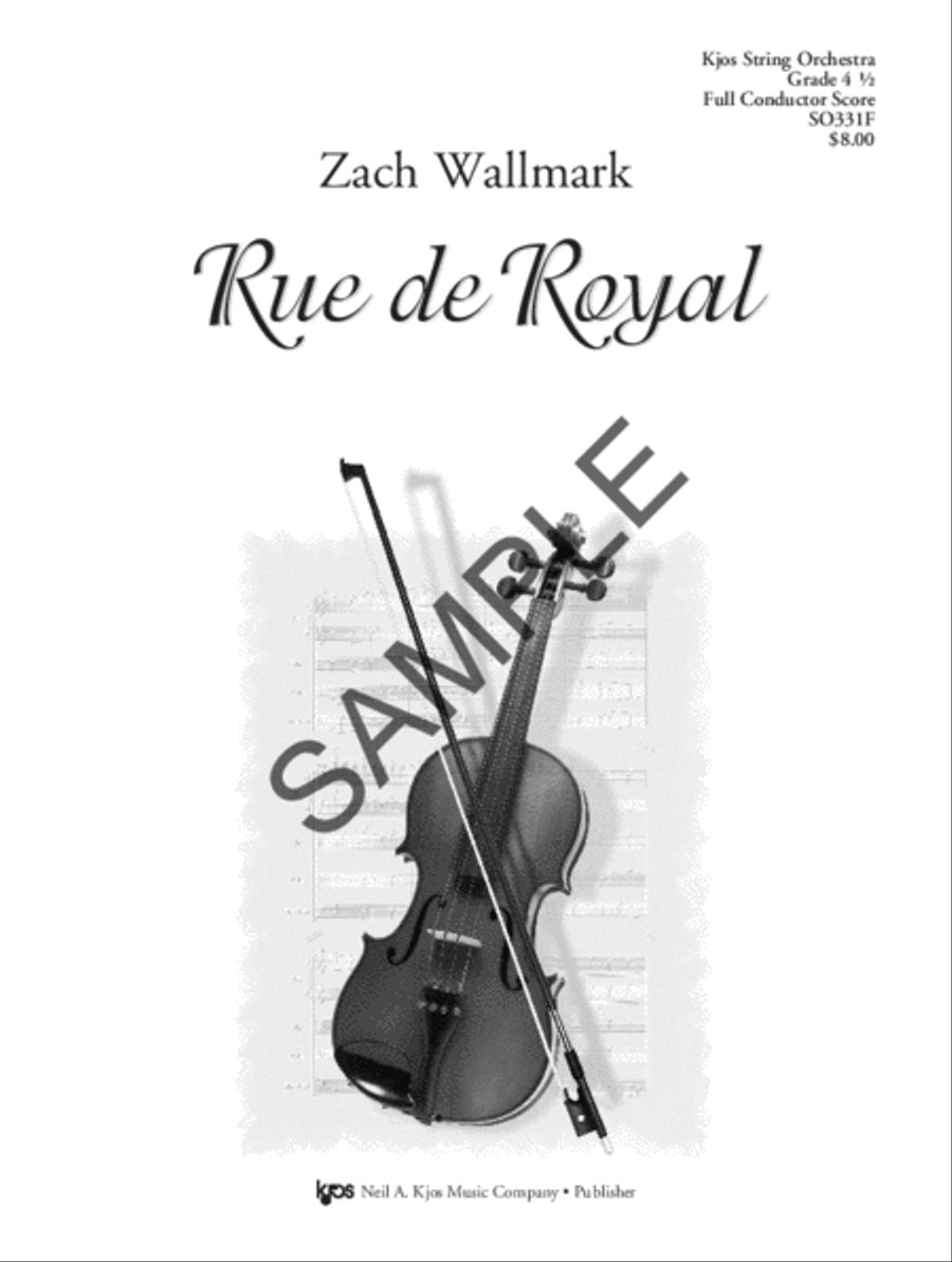 Rue de Royal - Score String Orchestra - Sheet Music page 2