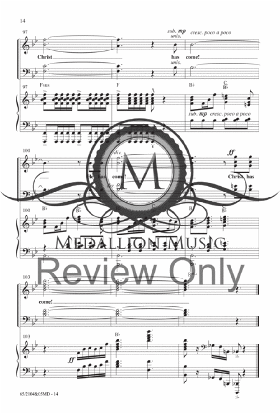Love Made a Way - SATB with Performance CD 4-Part scores gallery preview page 15