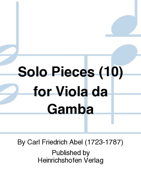 Solo Pieces (10) for Viola da Gamba